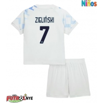 Camiseta Inter Milan Piotr Zielinski #7 Visitante Equipación para niños 2025-26 manga corta (+ pantalones cortos)